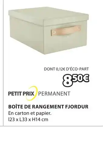 JYSK Boite de rangement Fjordur offre