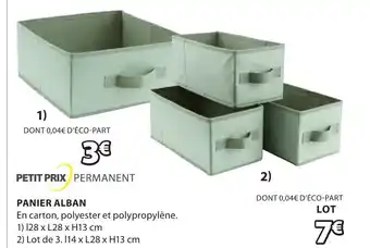 JYSK Panier alban offre