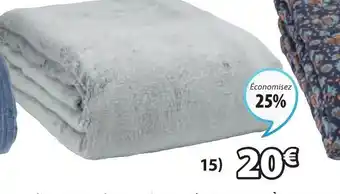 JYSK Plaid En Tissu Molletonné Krattfiol offre