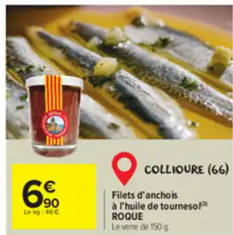 Carrefour Market Filets d'anchois à l'huile de tournesol offre