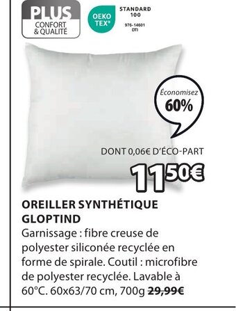 JYSK Oreiller Synthétique Gloptind offre