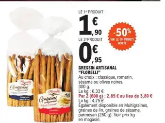 Gressin Artisanal "Florelli"