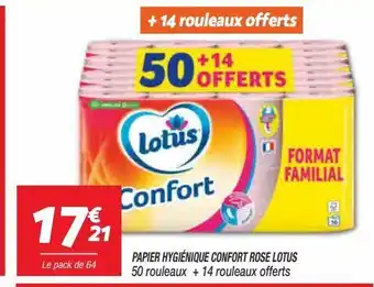 Netto Papier hygienique confort rose lotus offre