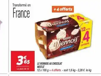 Netto Le viennois au chocolat nestle offre