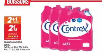 Netto Eau minerale naturelle contrex offre
