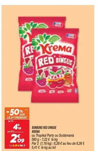 Netto Bonbons red dingue krema offre