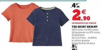 Super U Tee Shirt Enfant offre