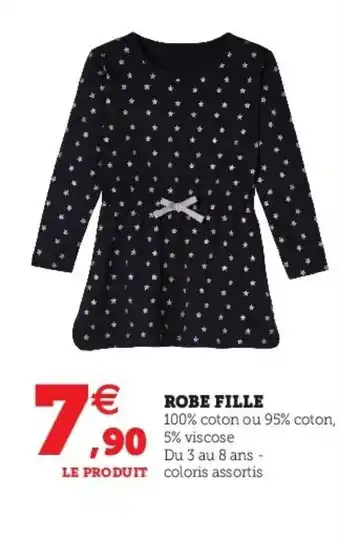 Super U Robe Fille offre