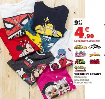 Super U Tee Shirt Enfant offre