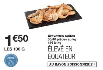 Monoprix Crevettes cuites offre