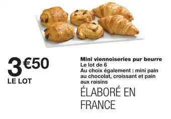 Monoprix Mini viennoiseries pur beurre offre