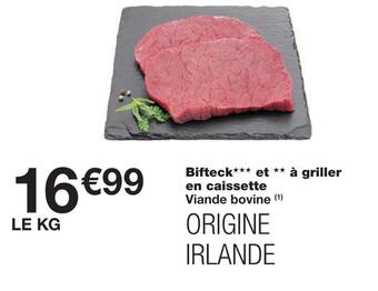 Monoprix Bifteck et à griller en caissette viande bovine offre