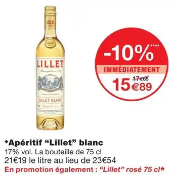 Lillet apéritif blanc