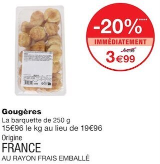 Monoprix Gougères offre