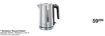 Monoprix Russell hobbs bouilloire offre
