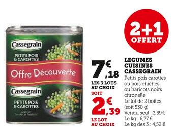 Cassegrain legumes cuisines