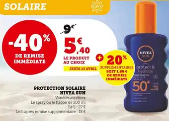 Nivea sun protection solaire