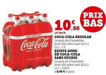 Super U Coca-cola coca-cola regular offre