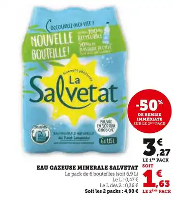 U Express Salvetat eau gazeuse minerale offre