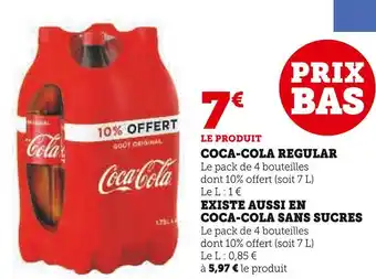 U Express Coca-cola coca-cola regular offre