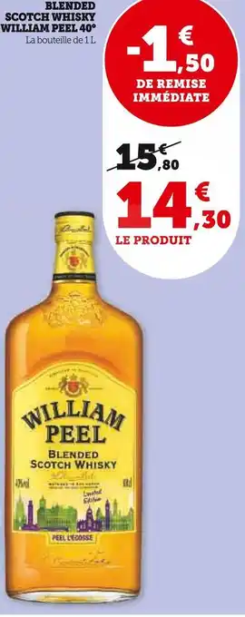 U Express William peel blended scotch whisky 40° offre