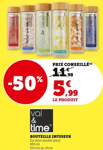Super U Val&time bouteille isotherme offre
