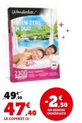 Super U Wonderbox coffret cadeau offre