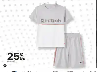 Carrefour Reebok ensemble garçon offre