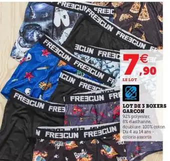 Super U Lot de 3 Boxers Garcon offre