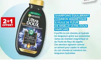 Carrefour Market Ultra doux shampoing équilibrant charbon magnétique & huile de fleur de nigelle ultra doux haircare offre