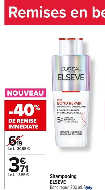 Carrefour Market Elseve shampooing offre
