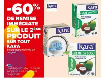Carrefour Market Kara -60% de remise immédiate sur le 2ème produit sur tout kara offre