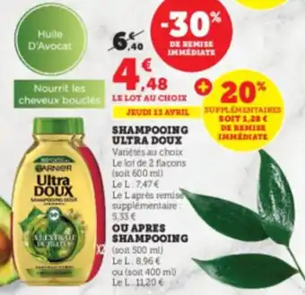 Super U Shampooing ultra doux offre