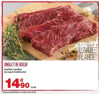 Grand Frais Onglet De Bœuf offre