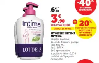 Hygiene intime intima