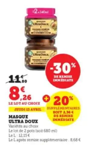 Masque ULTRA DOUX