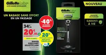 Super U Rasoir exfoliant gillette labs offre