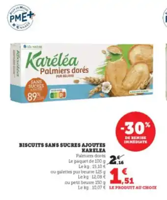 Biscuits sans sucres ajoutes KARELEA