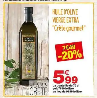 Grand Frais Huile D'olive Vierge Extra offre