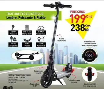 Hyperburo Trottinette électrique Es80w Adulte Pliable - Noire offre