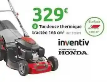 Mr Bricolage Tondeuse Thermique Tractée 166 Cm3 Inventiv offre