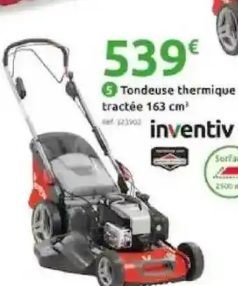 Mr Bricolage Tondeuse Thermique Tractée 163 Cm3 Inventiv offre