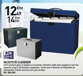 Hyperburo Valisette De Classement Oxford offre