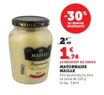 Super U Mayonnaise Maile offre