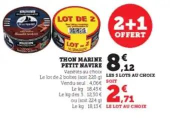 Super U Thon Marine Petit Navire offre