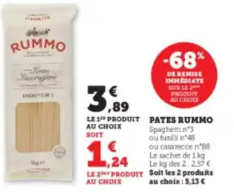 Super U Pates Rummo offre