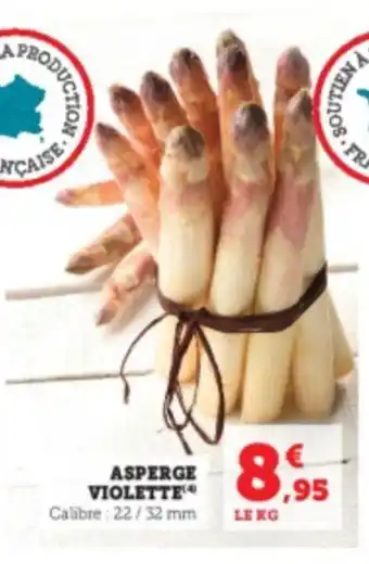 Super U Asperge Violette offre