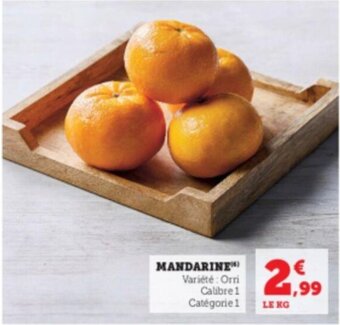 Super U Mandarine offre