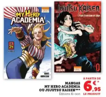 Super U Mangas My Hero Academia Ou Jujutsu Kaisen offre