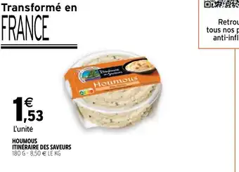 Intermarché Houmous Itinéraire des Saveurs offre